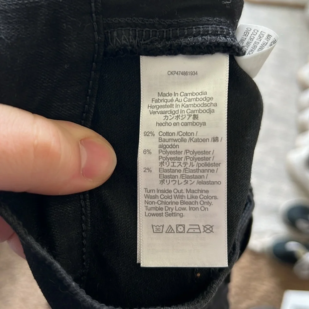 Madewell Skinny Flare Jeans in Black Frost Wash - Picture 14 of 15